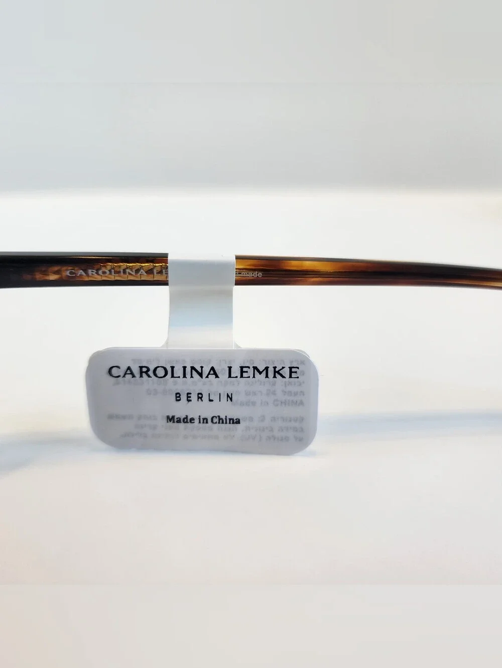 New Unisex Carolina Lemke Berlin Calm Demi Stripe Pilot Sunglasses w/Luxury Case